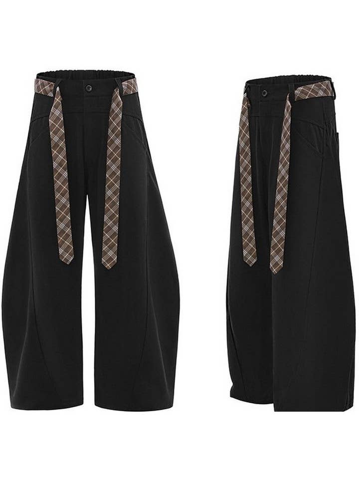 Black Two-Tone Blade Dress Pants for wholesale on Faire2