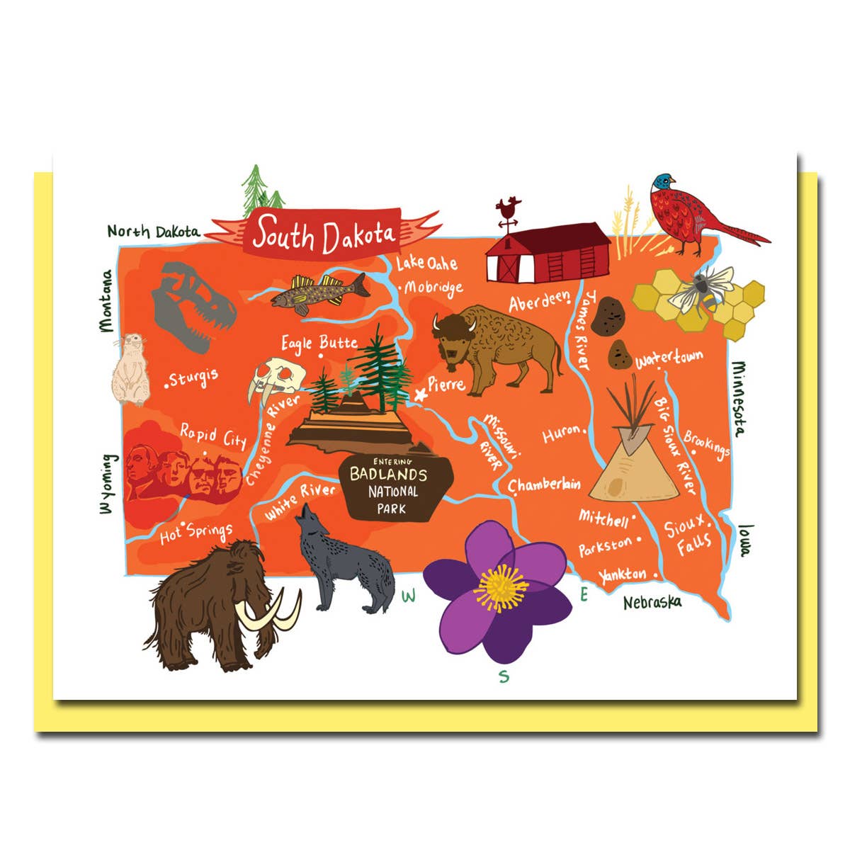 Allport Editions – wholesale Vardagliga hälsningskort – Hej USA Card Series - ALLA 50 STATER HÄR!1