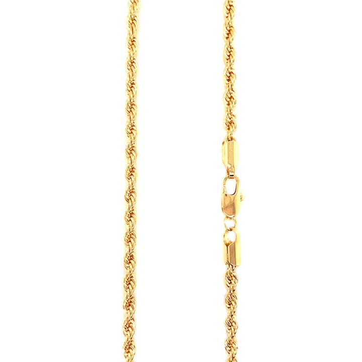 The Bead Bazaar - Wholesale Link & Chain Necklace - Wholesale Gold Filled 2mm Rope Chain, 18KT Gold Filled Rope Chain, Bulk Gold Chains, Gold Filled Chain, Finished Necklaces, Wholesale Rope Chain
