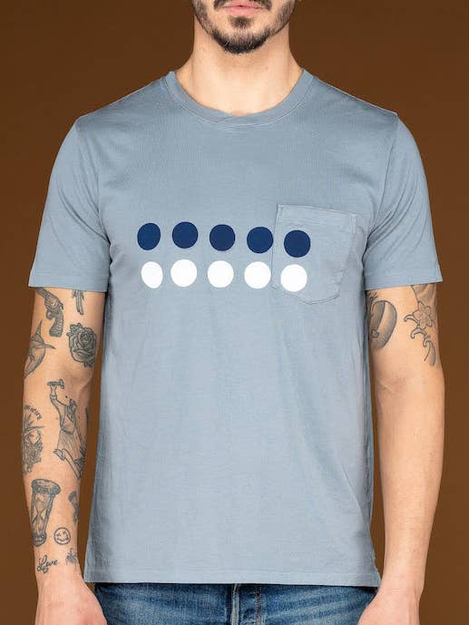 CHIGI DOTS, kurzärmliges Hemd aus 100% Baumwolle für den Großhandel von MD11VDC