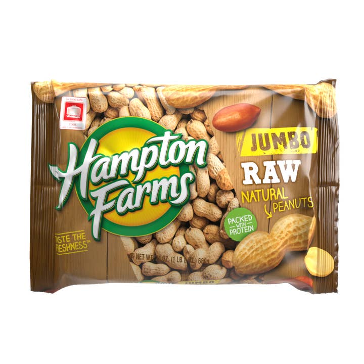 Raw Jumbo Inshell Peanuts - 24oz. for wholesale by Hampton Farms