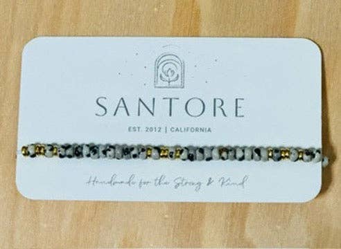 Santore Jewelry Company - Wholesale Beaded Bracelet - Linea Beaded Stretch Bracelet - Ships Carded25
