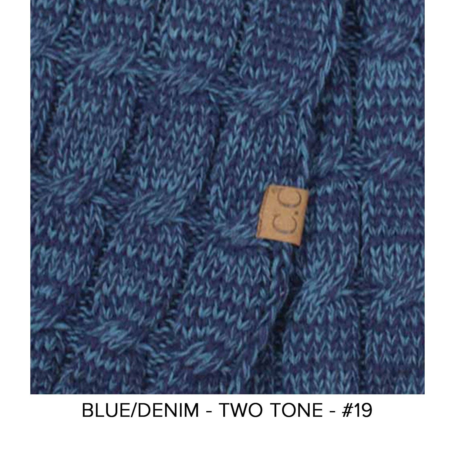 Truly Contagious - Wholesale Gloves - Women's - CC Beanie Wholesale 2-Tone Touchscreen Women's Gloves G-8008