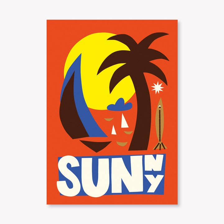 Sunny - Carte postale pour la vente par Lulu la nantaise