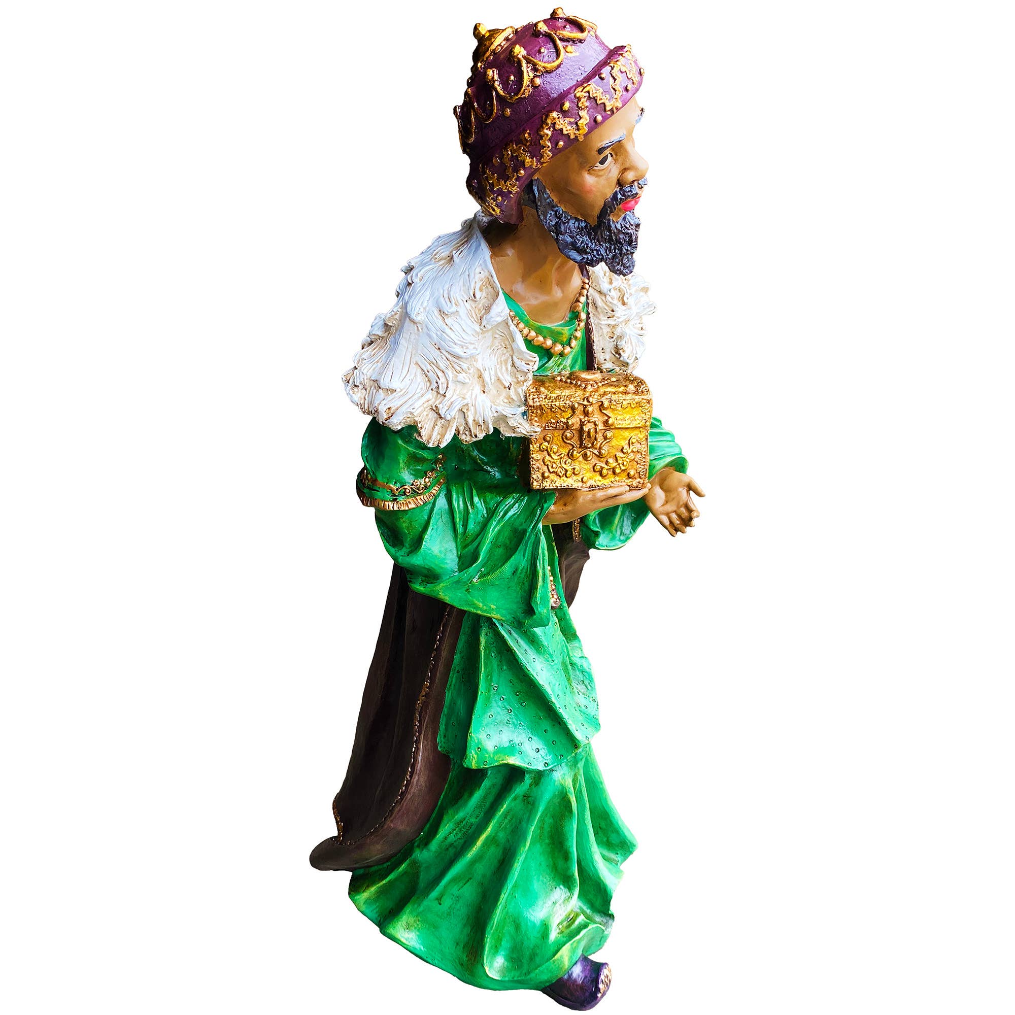 Santa’s Workshop Inc. - Wholesale Nativity Scene Decor - 12 Piece Outdoor Nativity Set with Solid Wood Creche29