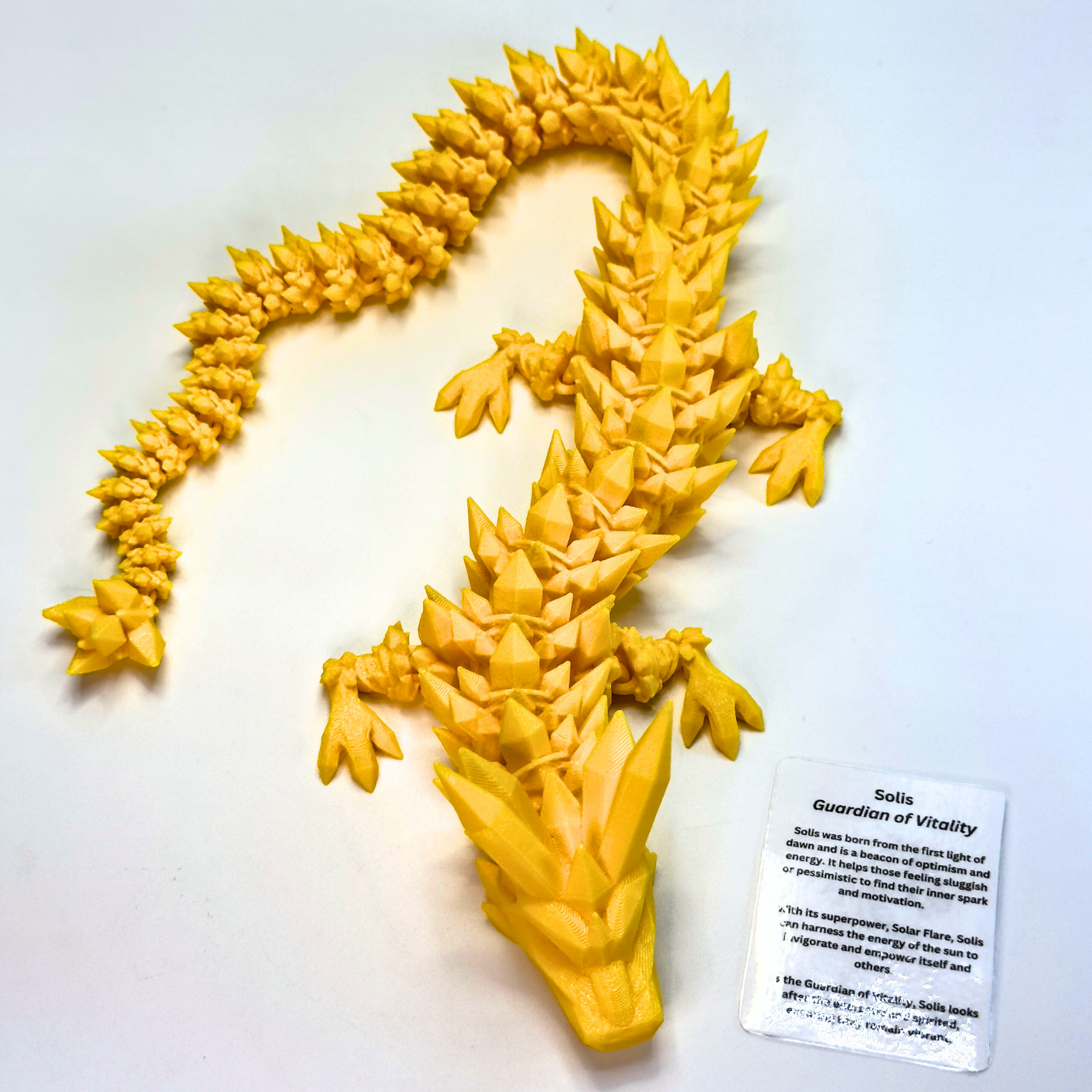 Dragon Fidgets - Wholesale Fidget Toy - Kids - 19IN Crystal Dragon Fidget Toy Decor, 3D Printed10