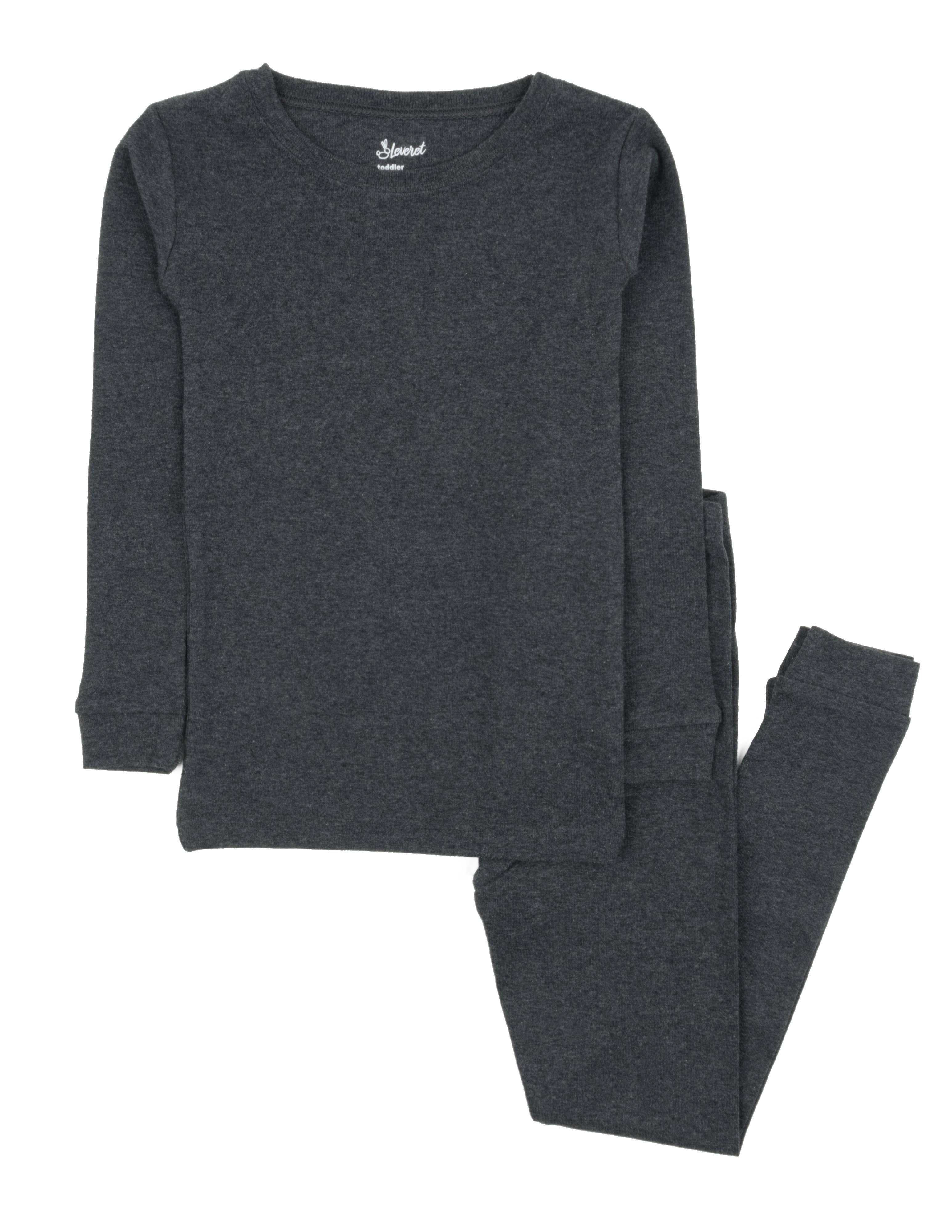 Leveret Pajamas - Vente Haut et bas de pyjama – enfant - Pyjama deux pièces en coton pour enfants Solid Neutrals8