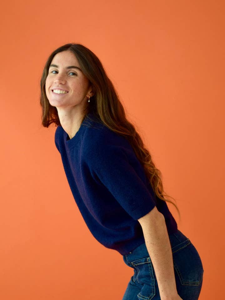 Camiseta Punto Azul Marino para venta al por mayor de MindTraveler