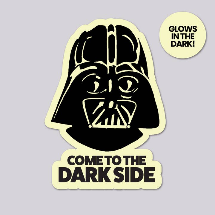 Star Wars Darth Vader GLOW IN THE DARK sticker for wholesale by Design Corner