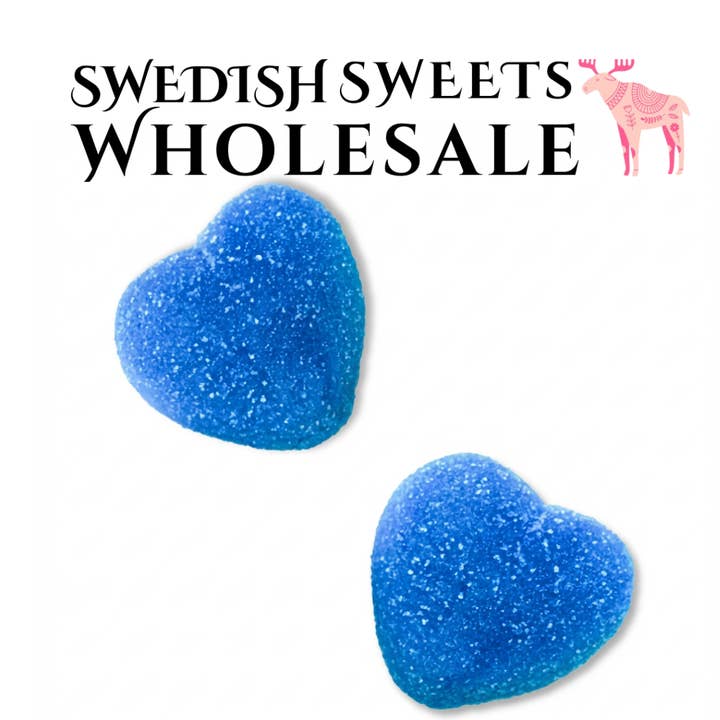 Fyldte blåbærhjerter for engroshandel hos Swedish Sweets Wholesale LLC - Swedish Candy
