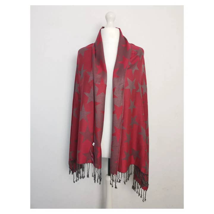 Super Soft Reversible Pashmina scarf /Shawl- Star 1705 for wholesale by Superbia