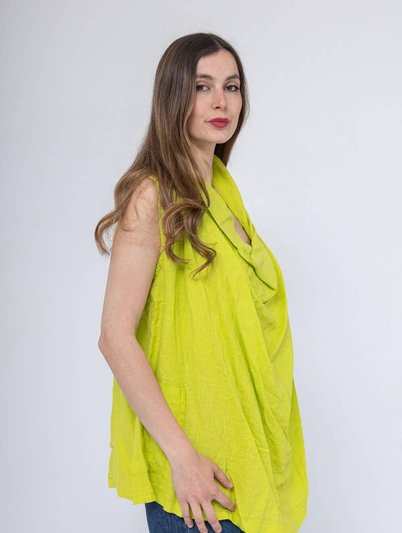 LINEN & COTTON HOUSE – Großhandel Oberbekleidungsweste – Damen – WESTE AUS LEINEN 5172 BESTSELLER FRÜHLINGS- UND SOMMERKLEIDUNG 30