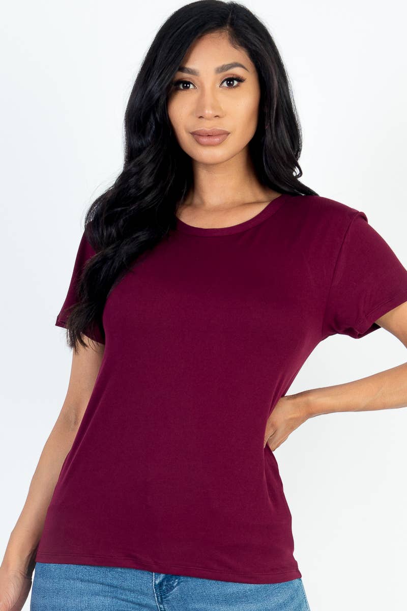 CAPELLA APPAREL – wholesale T-shirt – women's – Basic Short Sleeve T-shirt5