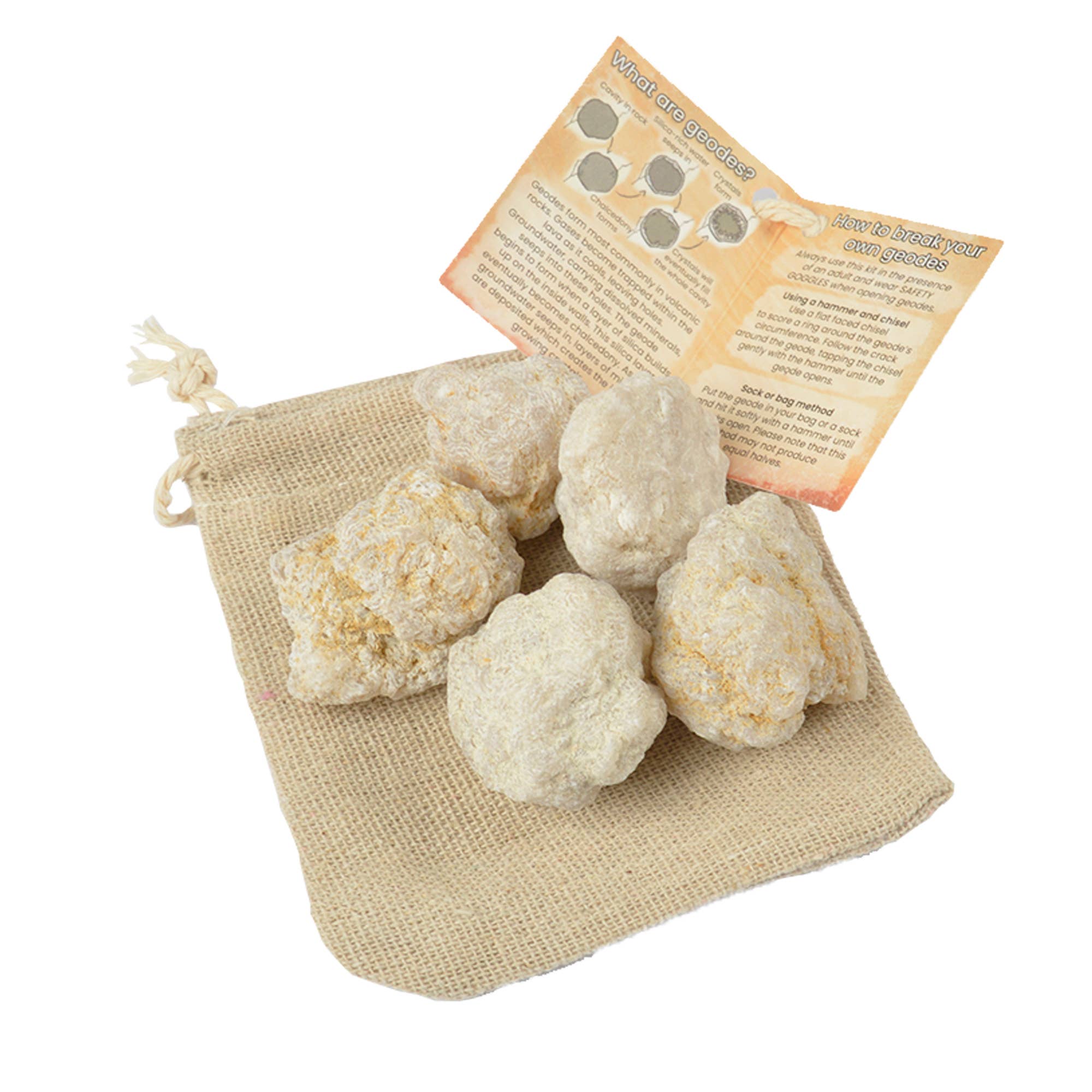 British Fossils - Vente Pierre et cristal de spiritualité - Recharge de géode à casser soi-même0