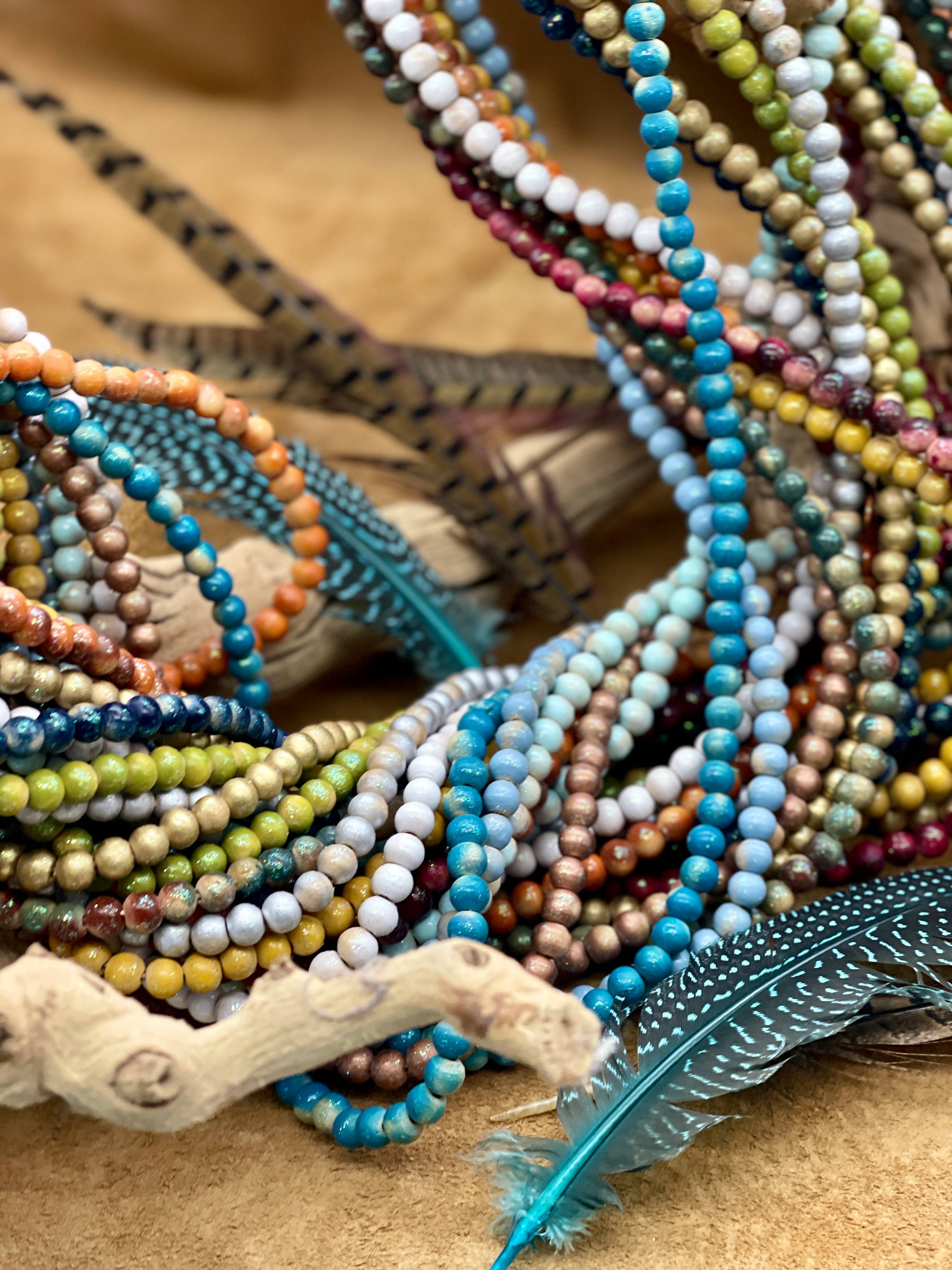 A Rare Bird Shop - Wholesale Beaded/Pearl Necklace - Teakwood Necklace Bundle3