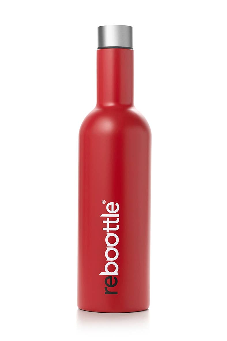 Reboottle - Vente Bouteilles d'eau - Bouteille en acier inoxydable rouge 750 ml pour vin1