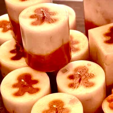 New Bern Candle and Soap - Wholesale Pillar Candle - 3x3 Candle Gingerbread Man Scent