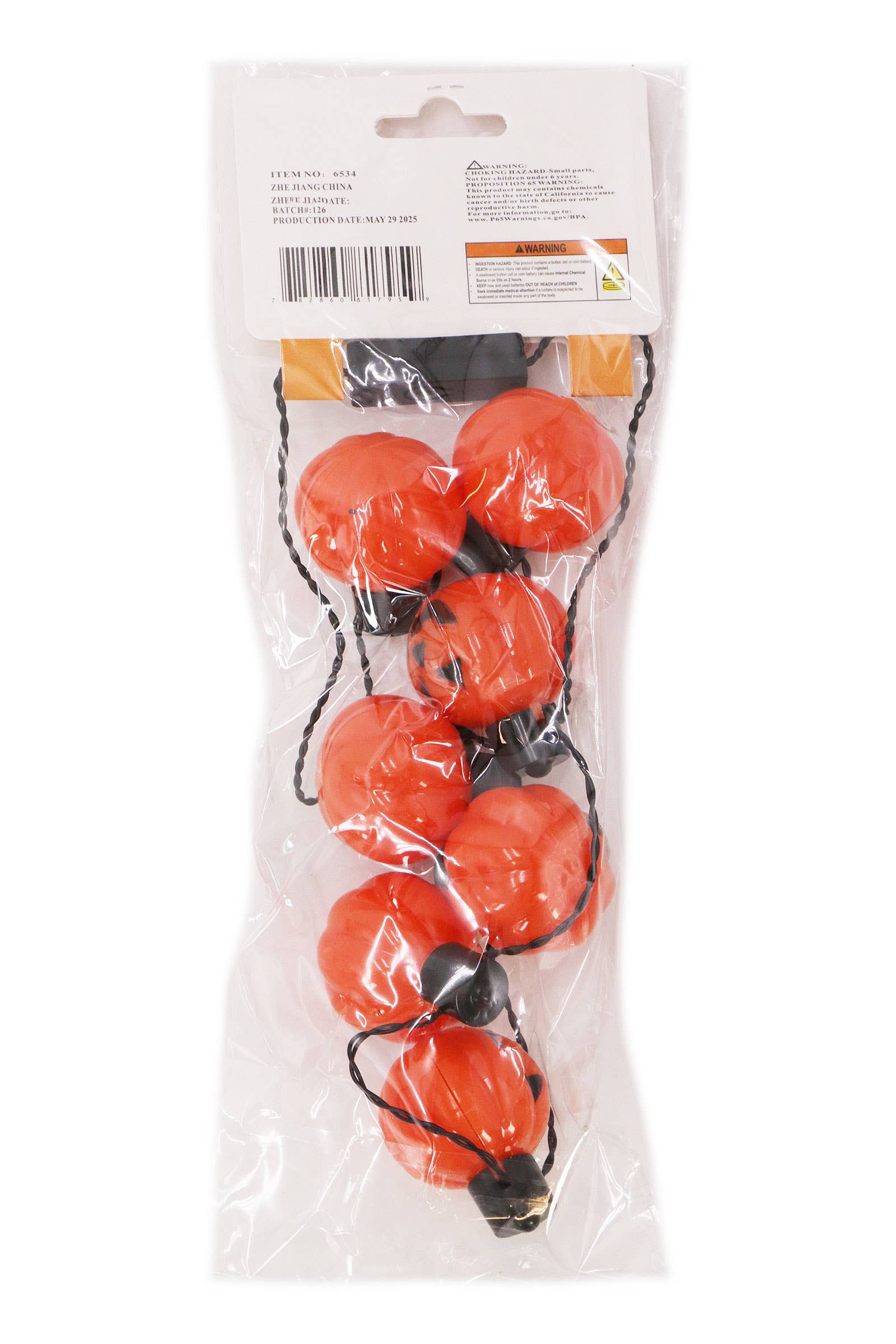 COME MOSTRATO Collana con lampadine a stringa a LED di Halloween in vendita all'ingrosso su Faire8