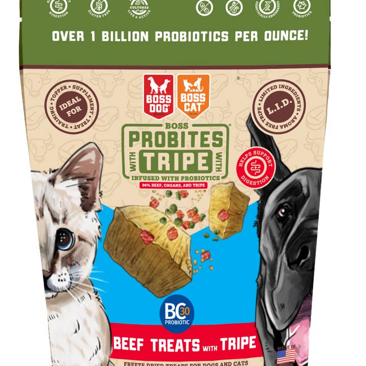 Boss Dog & Boss Cat Probites W/ Tripe- Beef (3oz) for wholesale by BOSS DOG BRAND, INC.