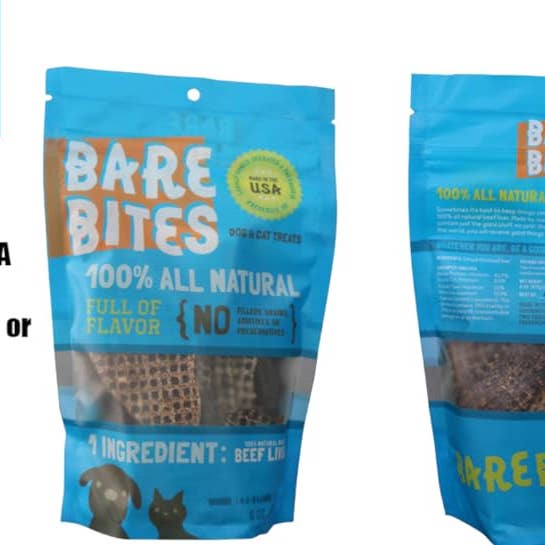 Mr. Peanut's - Wholesale Pet treats – Dog - Bare Bites 100% All Natural Dehydrated Beef Liver Dog and Cat Treats, 1LB - Made in USA8