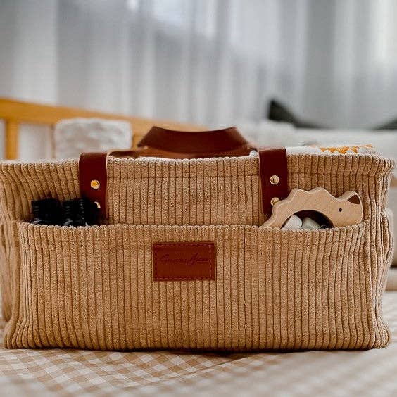 SNUGGLY JACKS - Venta al por mayor Organizador de pañales- Bebés - Carrito para pañales Camel Corduroy