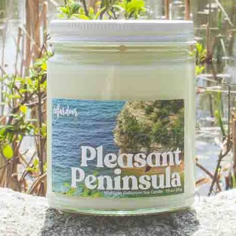 Pleasant Peninsula - 7.5 oz Soy Candle for wholesale by Cellar Door Bath Supply Co.