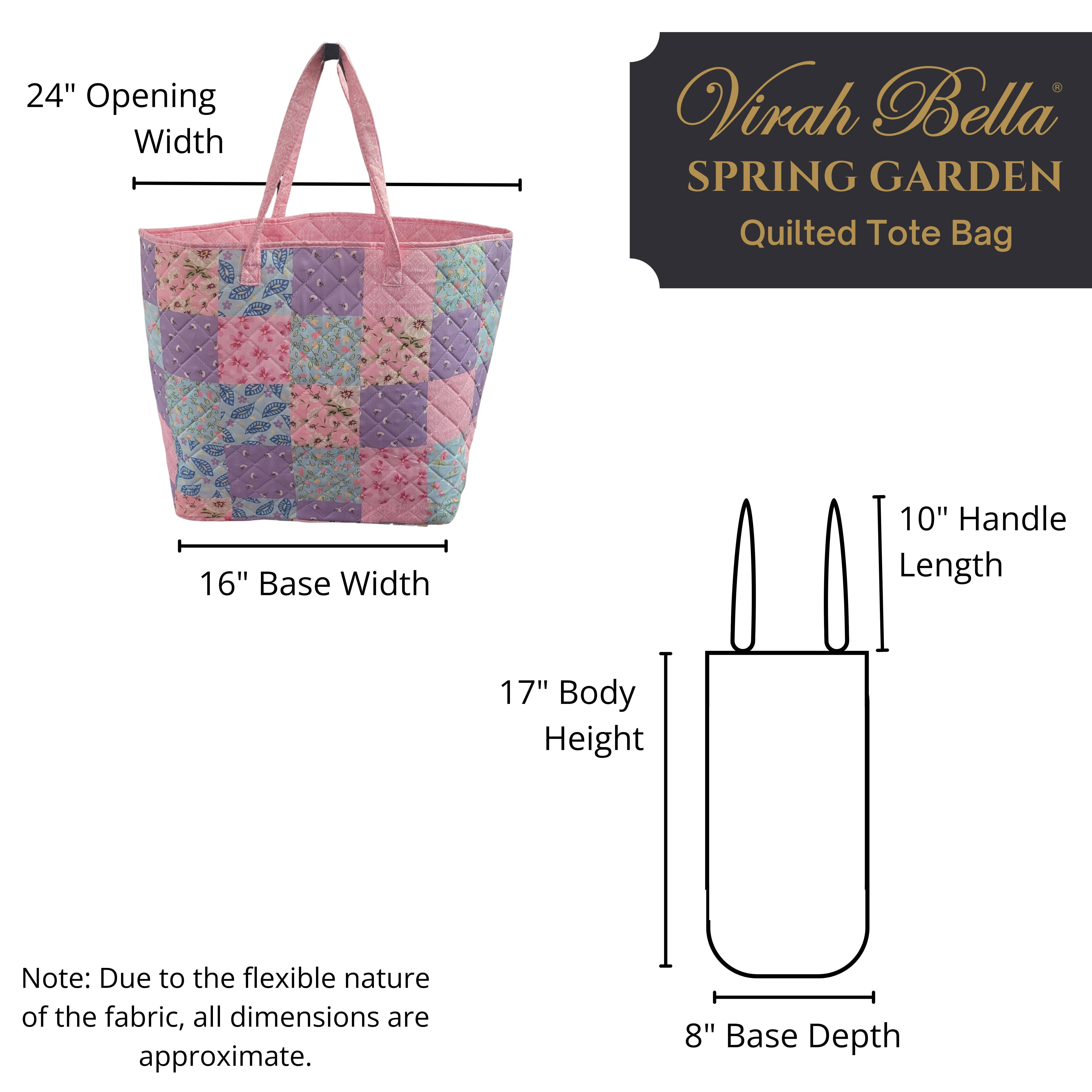 Duke Imports - Wholesale Tote Bag - Women's - "Spring Garden" Designer Quilted Tote Bag2