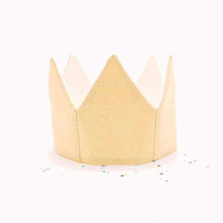 Kids Champagne Gold Shimmer Play Crown for wholesale by PLAY.FULL.GOODS
