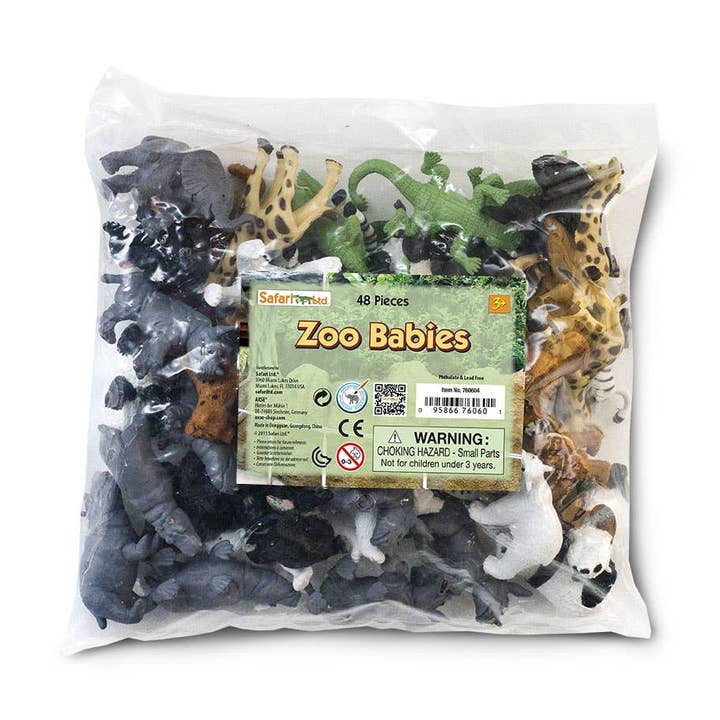 Safari LTD - Canada - Wholesale Figurine Toy - Kids - Zoo Babies Bulk Bag - 7606040