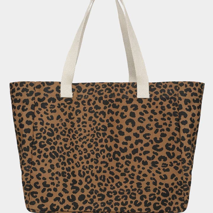Hindbag - Wholesale Tote Bag - Women's - Claude Leopard Cinnamon Tote Bag3