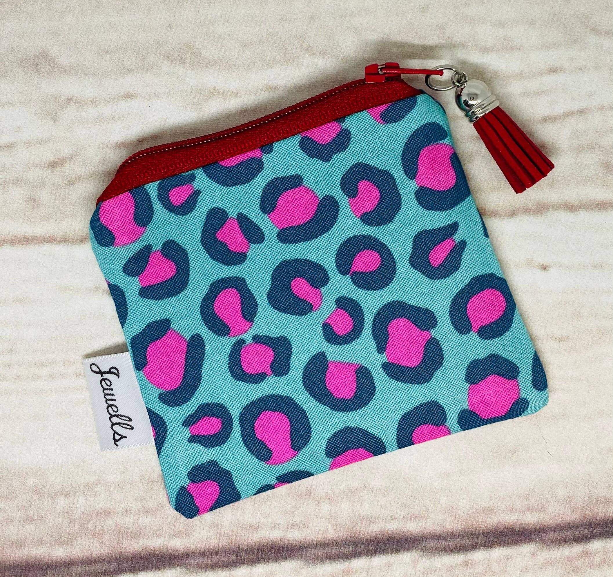 Jewells – wholesale Coin purse – Women’s – Leopard Print bright Coin Purse Pouch 2 colours 2 sizes4
