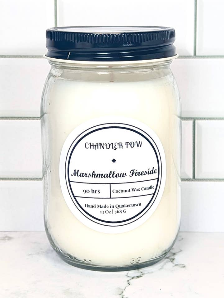 Marshmallow Fireside 13 Oz Candle for wholesale by Chandler Fow