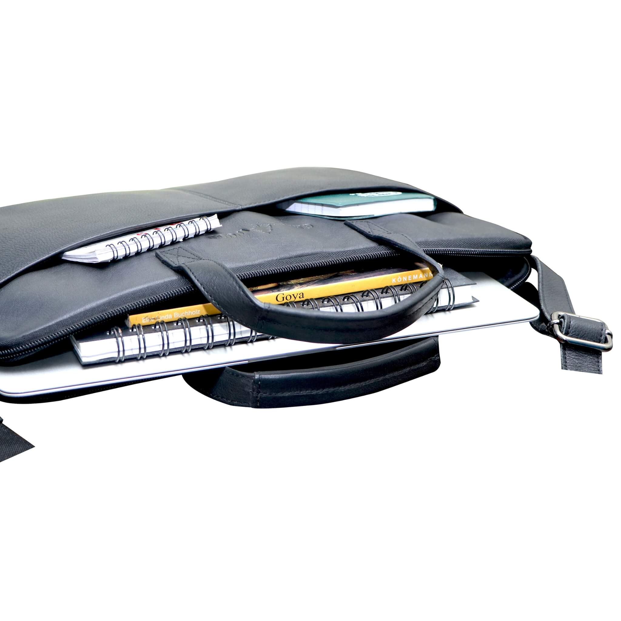 Greenwood - Wholesale Laptop Bag - Unisex - Fred Laptop Bag 13 Inch Leather with Detachable Shoulder Strap Macbook Air Sleeve19