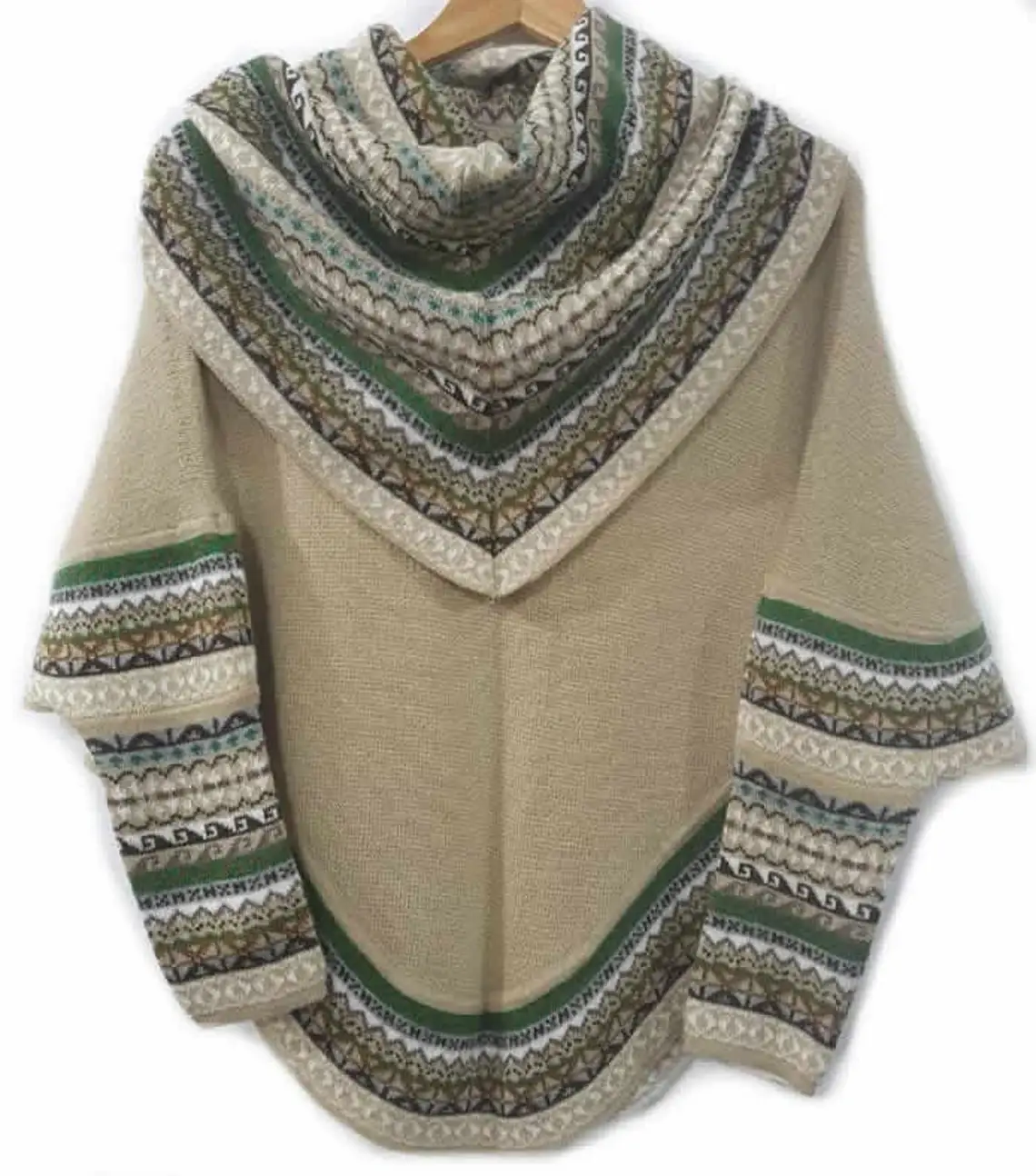 MODA LATINA - Wholesale Poncho - Women's - Superfine Alpaca Wool Knitted Turtleneck Poncho Cape4