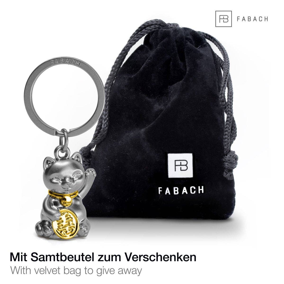 FABACH – Die Schlüsselanhänger-Schmiede - Wholesale Keychain - Unisex - Lucky cat waving cat keychain “Maneki Neko” - cute lucky cat cat pendant - cat lucky charm4