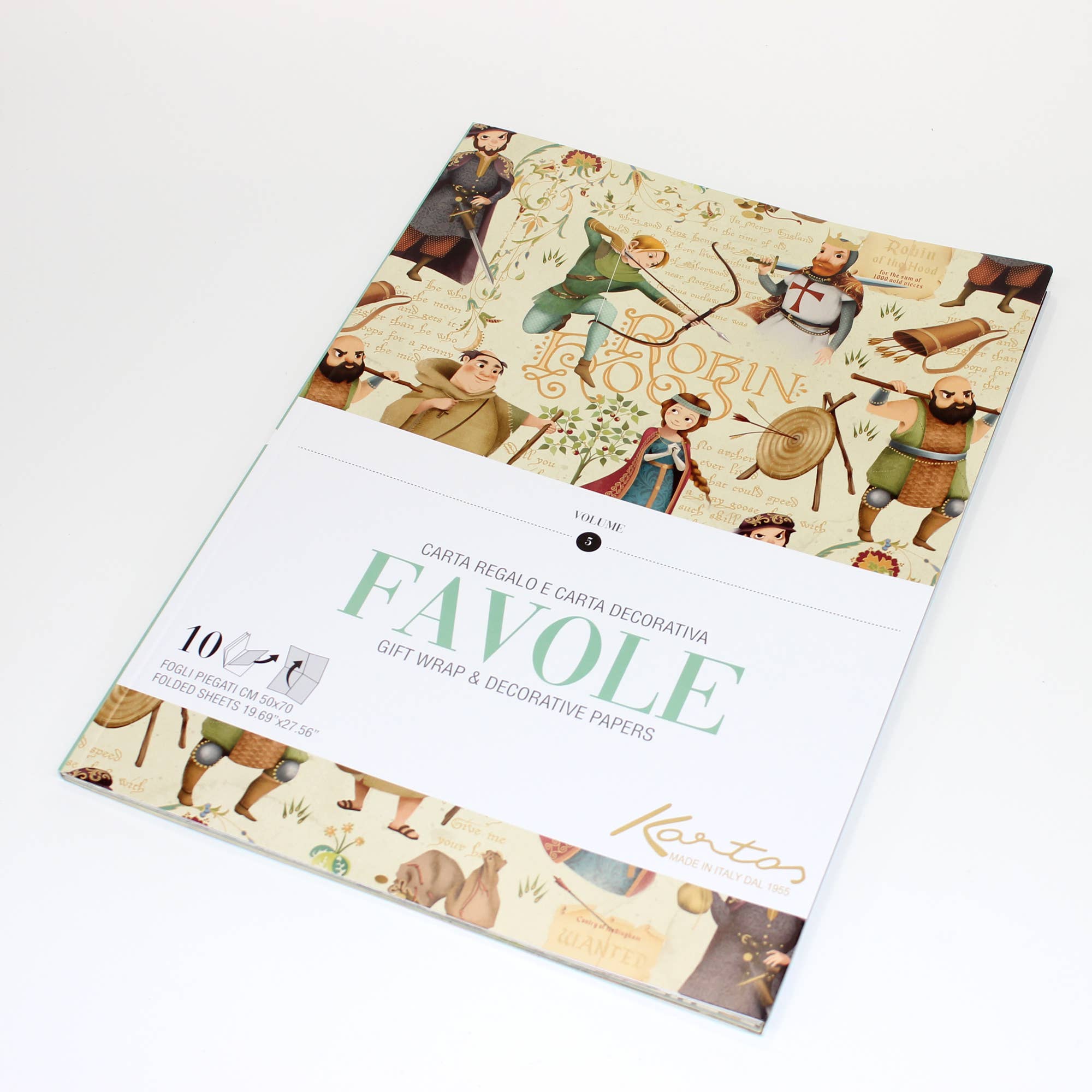 San Lorenzo Design - Wholesale Flat Wrap - Florentine  Wrapping Paper Assortment Books, 10 Folded Sheet10