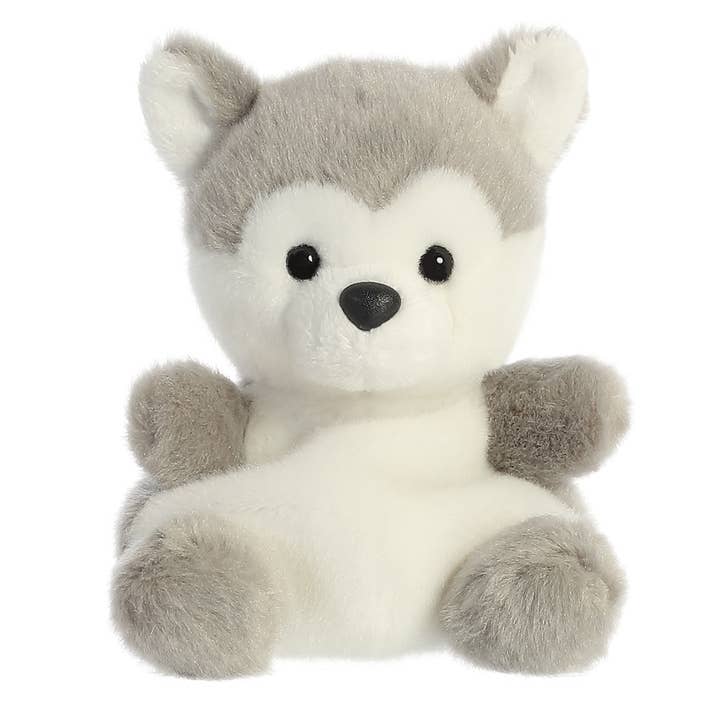 5" Knuffelvriend Busky Husky Palm Pals Pluchen Dieren voor wholesale door Kelley and Company