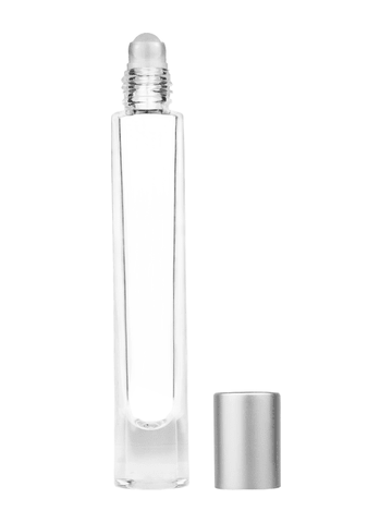 Best Bottles - Wholesale Essential Oil Holder - Tall Clear Cylinder Glass Bottle with Plastic RollerBall-9ml6
