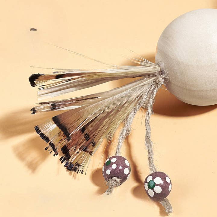Cheerhunting - Wholesale Pet Toy - Cat - Moo - Raffia Feather Cat Toy