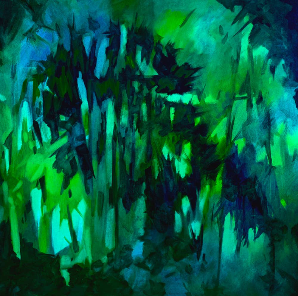 LuxCare Clothing - Wholesale Head Scarf - Women's - Fine Art Headscarf ~Peacock12