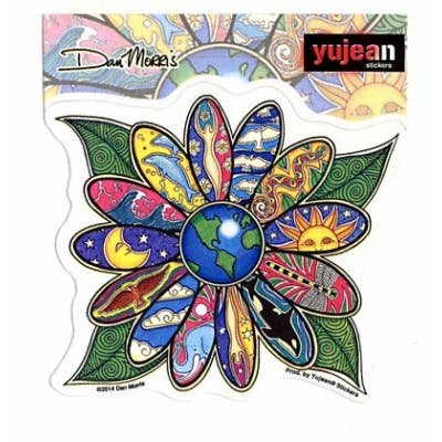 Dan Morris Earth Blossom Sticker for wholesale by Gypsy Rose