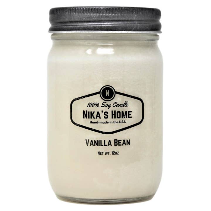 Nika's Home - Wholesale Jar/Filled Candle - Vanilla Bean