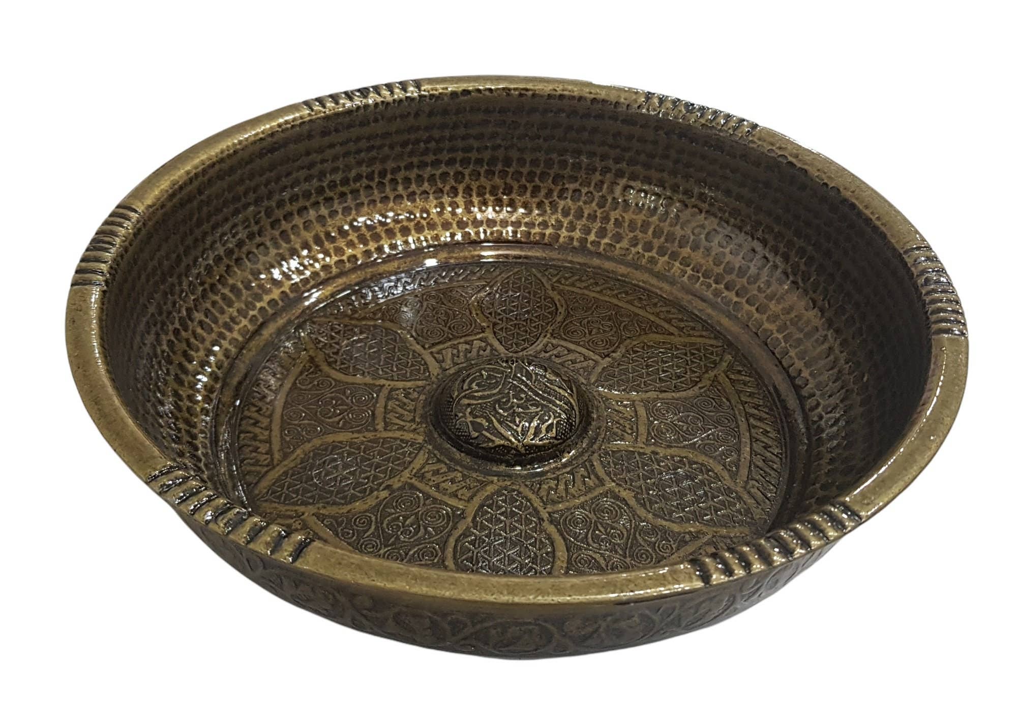 MYSTIC JEWELS - Wholesale Decorative Plate/Dish/Bowl - Turkish Handmade Authentic Turkish Bath Hamam tasi - SPA2