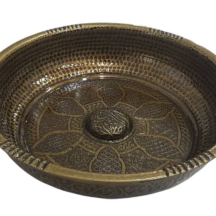 MYSTIC JEWELS - Wholesale Decorative Plate/Dish/Bowl - Turkish Handmade Authentic Turkish Bath Hamam tasi - SPA2