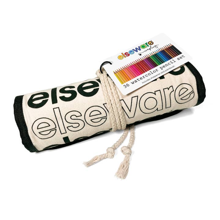 elseware unplug / eco-kids - Wholesale Colored Pencil - Watercolor Pencils with Canvas Rollup