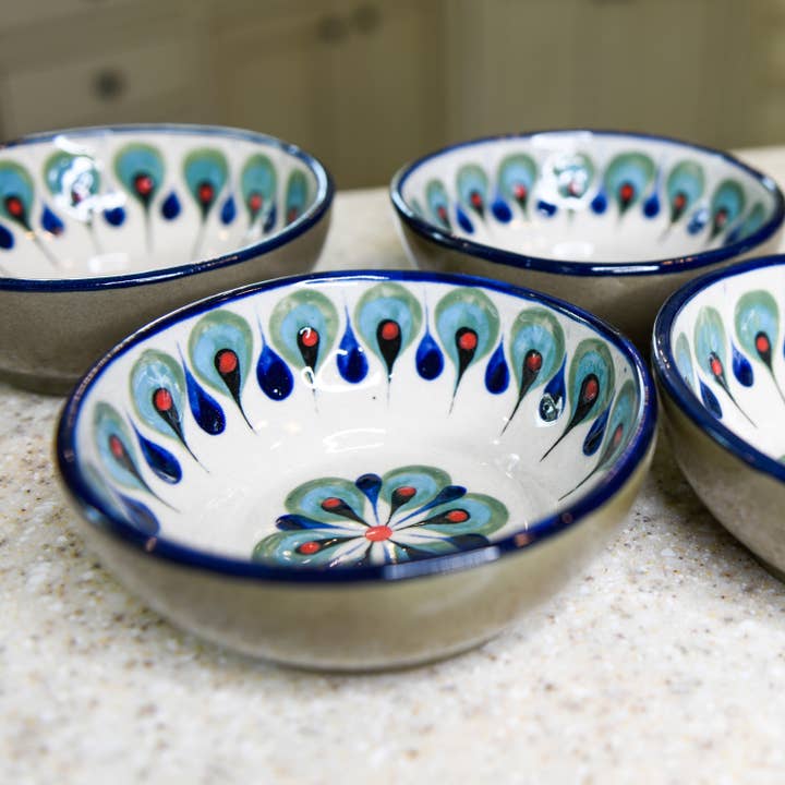 San Antonio White Salsa Bowl for wholesale by Lucia's Imports