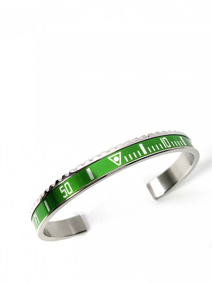 STEEL BRACELET CLASSIC COLOR GREEN for wholesale by Speedometer Official