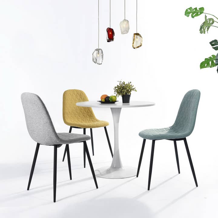 39F Inc. - Wholesale Side Table - 31.5'' Round Dining Table White/Black1