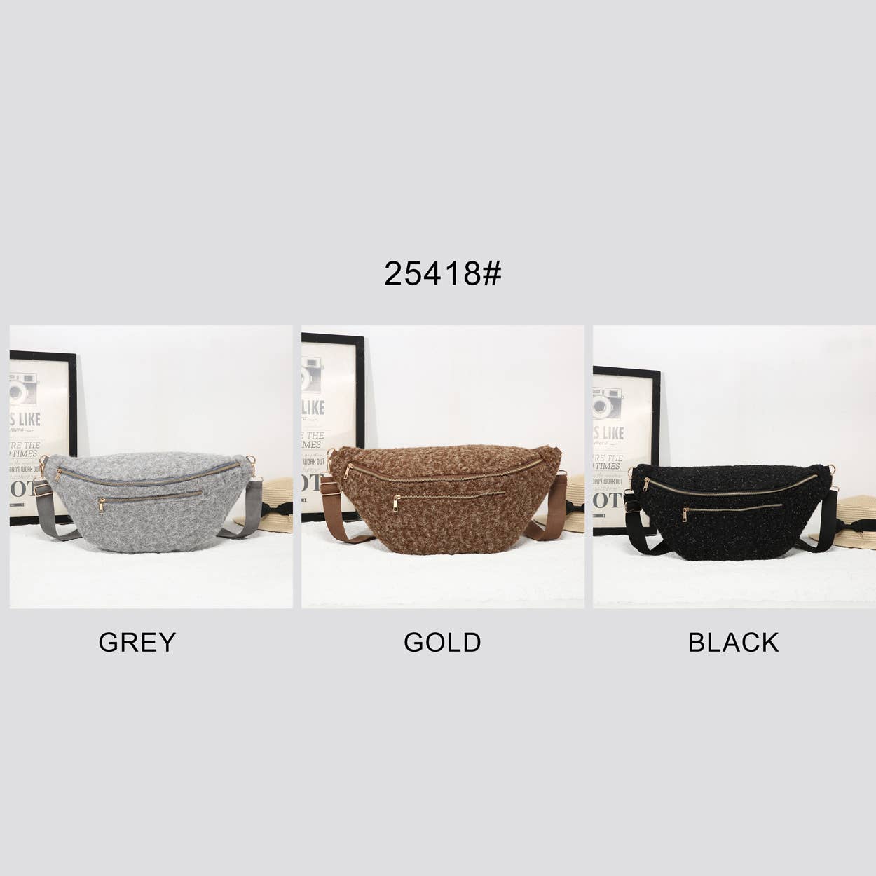 House of Milano – wholesale Belt bag – Women’s – 25418 Fabric Bum Bag2