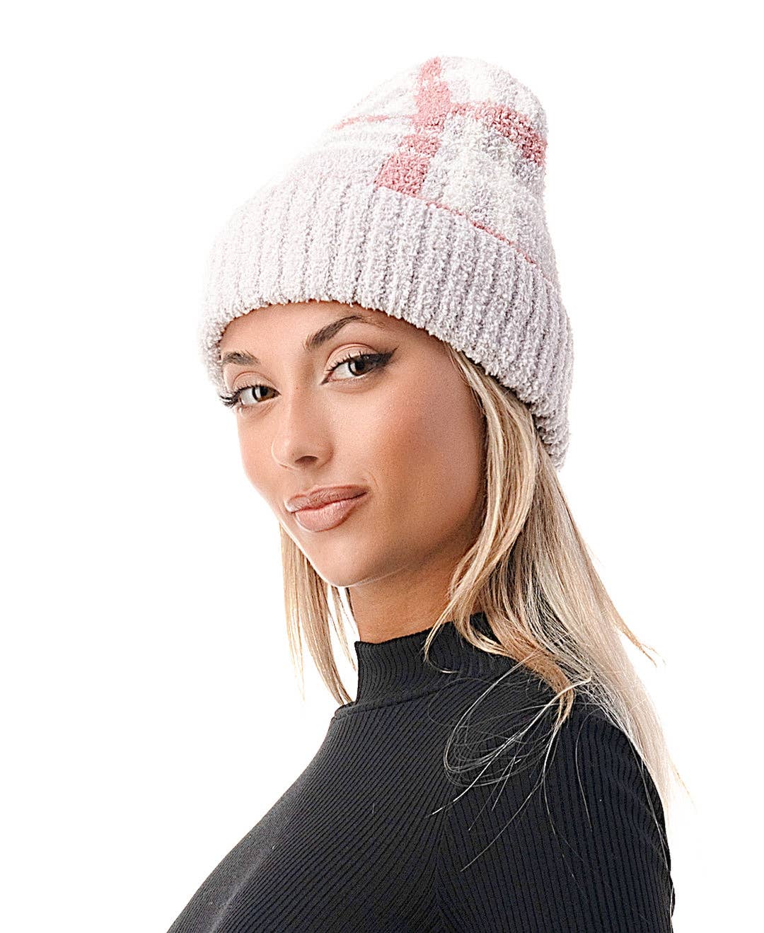 Marcus Adler - Wholesale Beanie - Women's - Cozy Plaid Beanie7